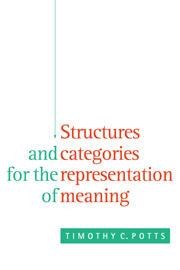 Structures and Categories for the Representation of Meaning