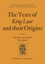 The Texts of King Lear and their Origins