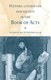 History, Literature, and Society in the Book of Acts