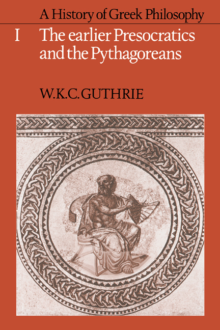 A History of Greek Philosophy