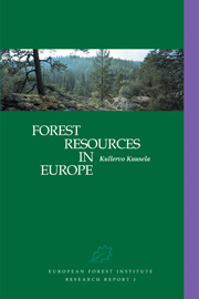 Forest Resources in Europe 1950–1990