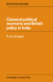 Classical Political Economy and British Policy in India