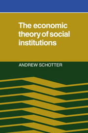 The Economic Theory of Social Institutions