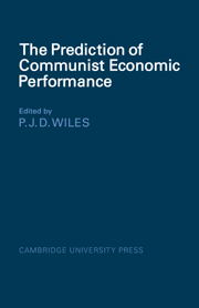The Prediction of Communist Economic Performance