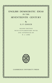 English Democratic Ideas in the Seventeenth Century