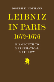 Leibniz in Paris 1672-1676