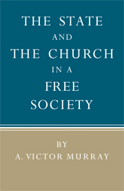 The State and the Church in a Free Society