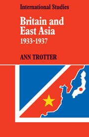 Britain and East Asia 1933–1937