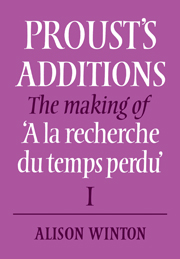 Proust's Additions