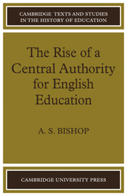 The Rise of a Central Authority for English Education