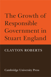 The Growth of Responsible Government in Stuart England