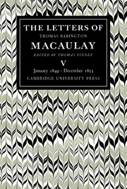 The Letters of Thomas Babington MacAulay