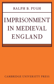 Imprisonment in Medieval England