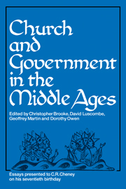 Church and Government in the Middle Ages