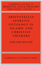 Aristotelian Aporetic Ontology in Islamic and Christian Thinkers