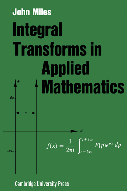 INTEGRAL-TRANSFORM PAIRS (Chapter 1) - Integral Transforms In Applied ...