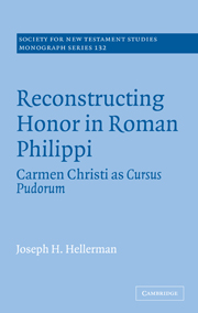 Reconstructing Honor in Roman Philippi