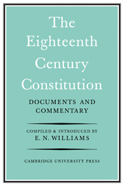 The Eighteenth-Century Constitution 1688-1815