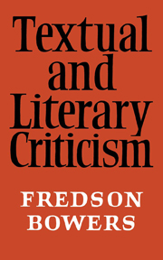Textual and Literary Criticism