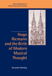 Hugo Riemann and the Birth of Modern Musical Thought