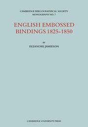 English Embossed Bindings 1825–50