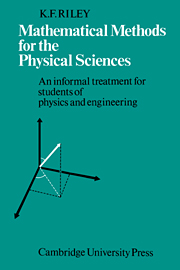 Mathematical Methods for the Physical Sciences