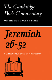 The Book of the Prophet Jeremiah, Chapters 26-52