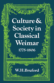Culture and Society in Classical Weimar 1775–1806