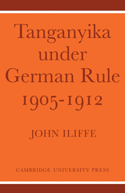 Tanganyika Under German Rule 1905–1912