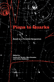 Pions to Quarks
