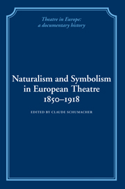 Naturalism and Symbolism in European Theatre 1850–1918