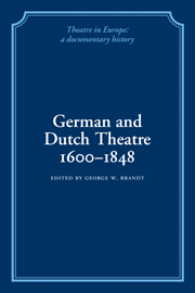 German and Dutch Theatre, 1600–1848