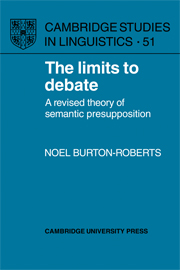 The Limits to Debate