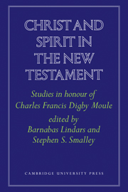 Christ and Spirit in the New Testament