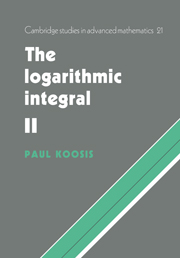 The Logarithmic Integral