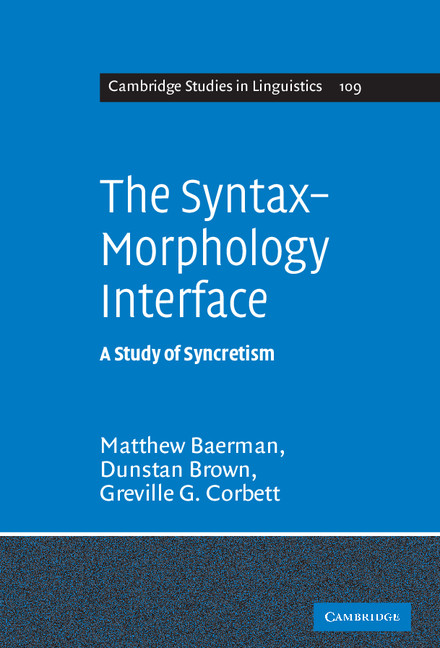 The Syntax-Morphology Interface