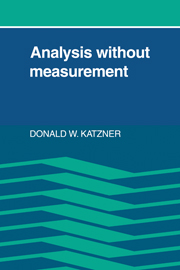 Analysis Without Measurement