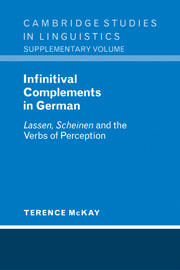 Infinitival Complements in German