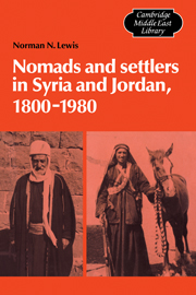 Nomads and Settlers in Syria and Jordan, 1800–1980