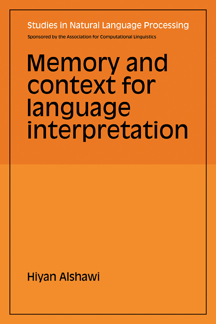 Memory and Context for Language Interpretation