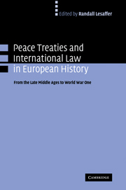 Peace Treaties and International Law in European History