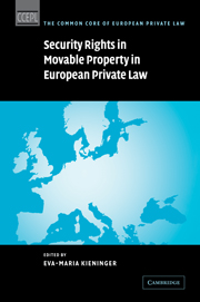 Security Rights in Movable Property in European Private Law