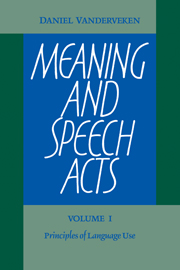 Meaning and Speech Acts