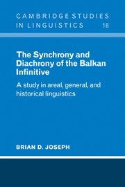 The Synchrony and Diachrony of the Balkan Infinitive