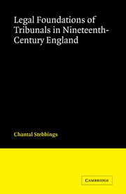 Legal Foundations of Tribunals in Nineteenth Century England