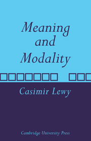 Meaning and Modality