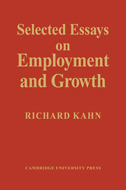 Selected Essays on Employment and Growth