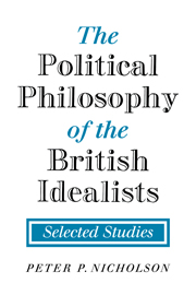 The Political Philosophy of the British Idealists