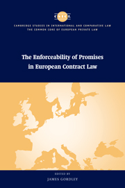 The Enforceability of Promises in European Contract Law