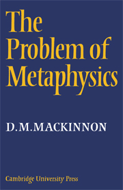 The Problem of Metaphysics